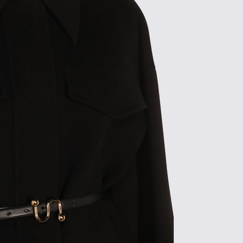 Lapel Long Sleeve Coat
