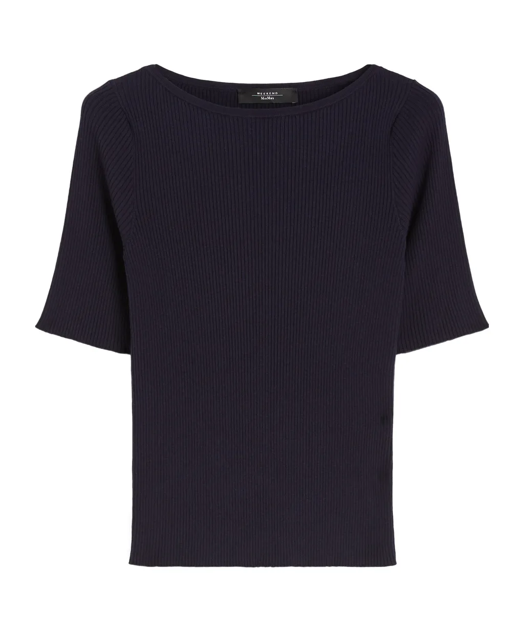 Weekend Max Mara Waser Boat-Neck Ribbed Jumper