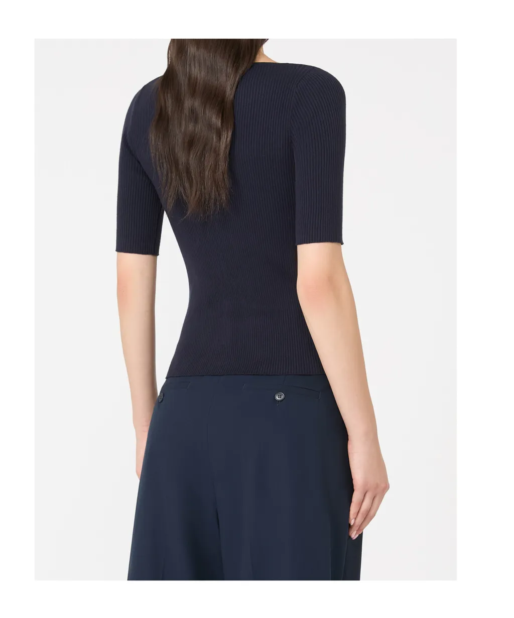 Weekend Max Mara Waser Boat-Neck Ribbed Jumper