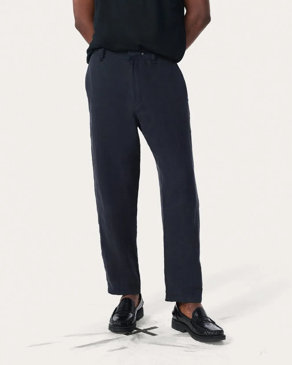 Tapered Linen Trousers