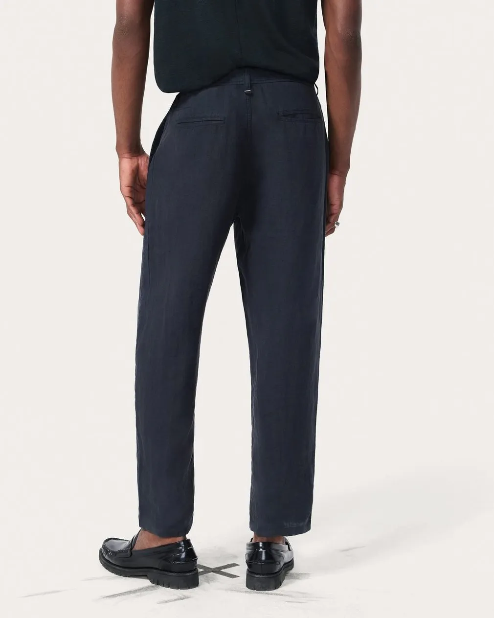 Tapered Linen Trousers