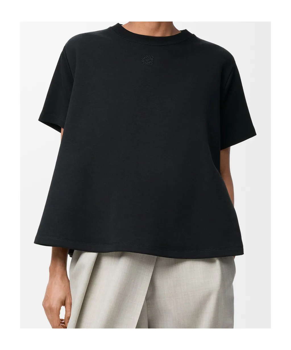 Trapeze Top In Cotton Blend