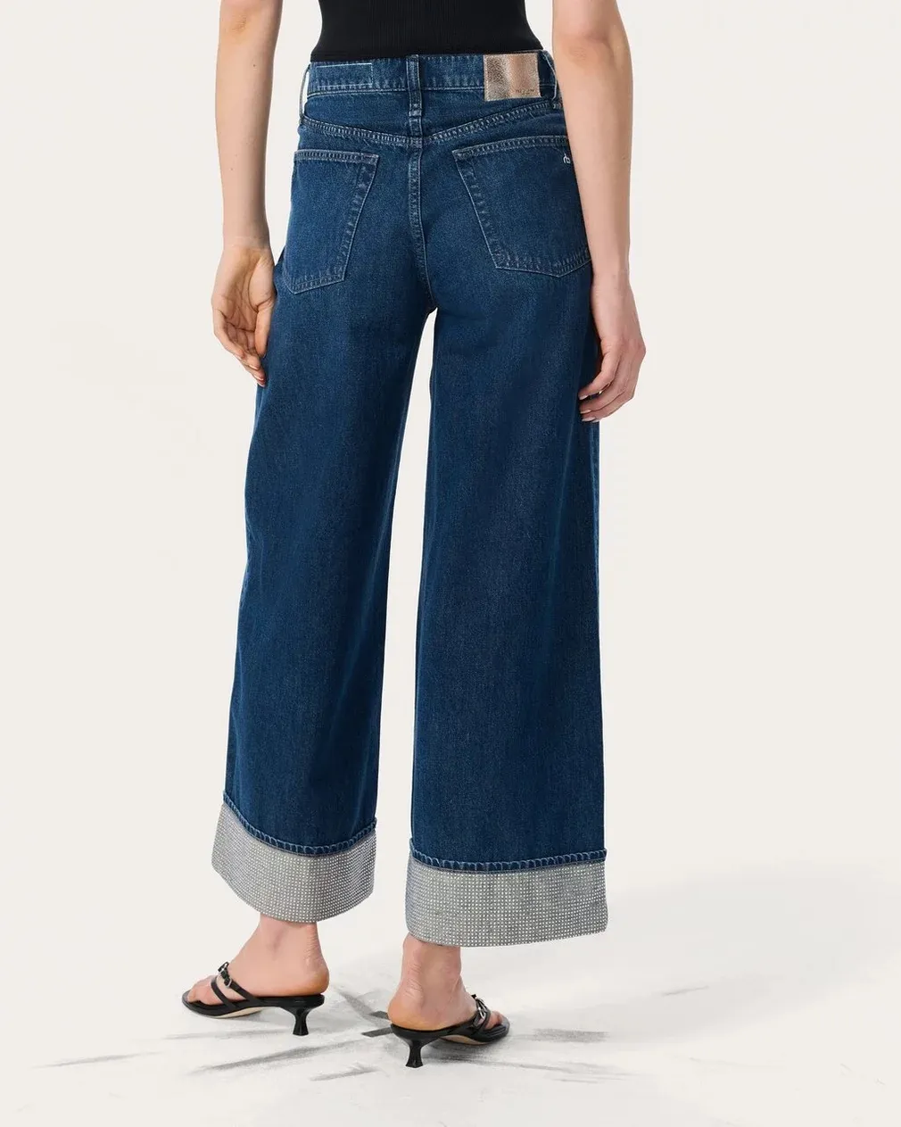 Denim Trousers With Belt Loops