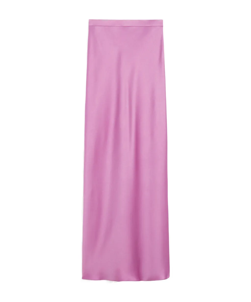 Flowing Envers Satin Skirt