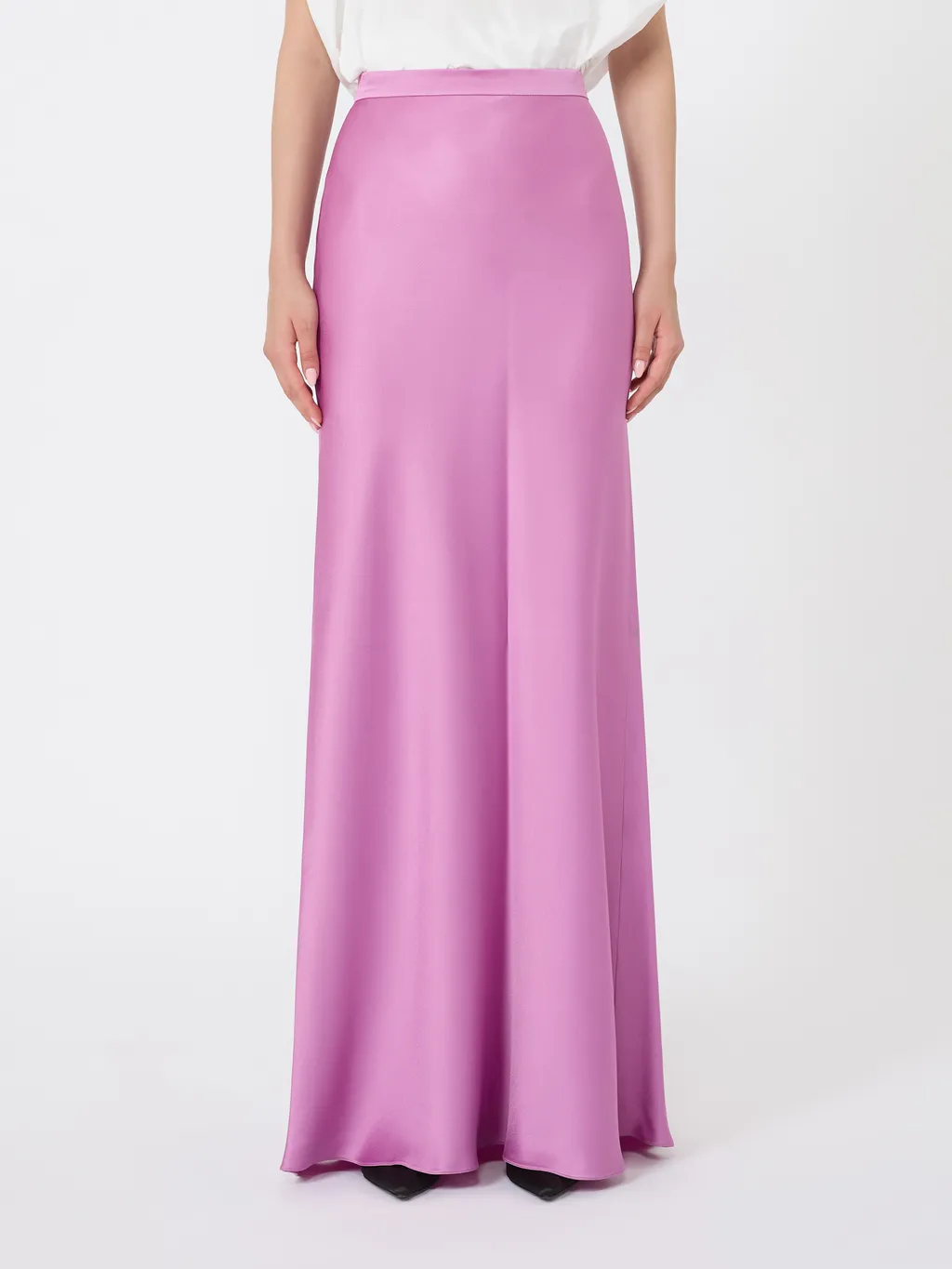 Flowing Envers Satin Skirt