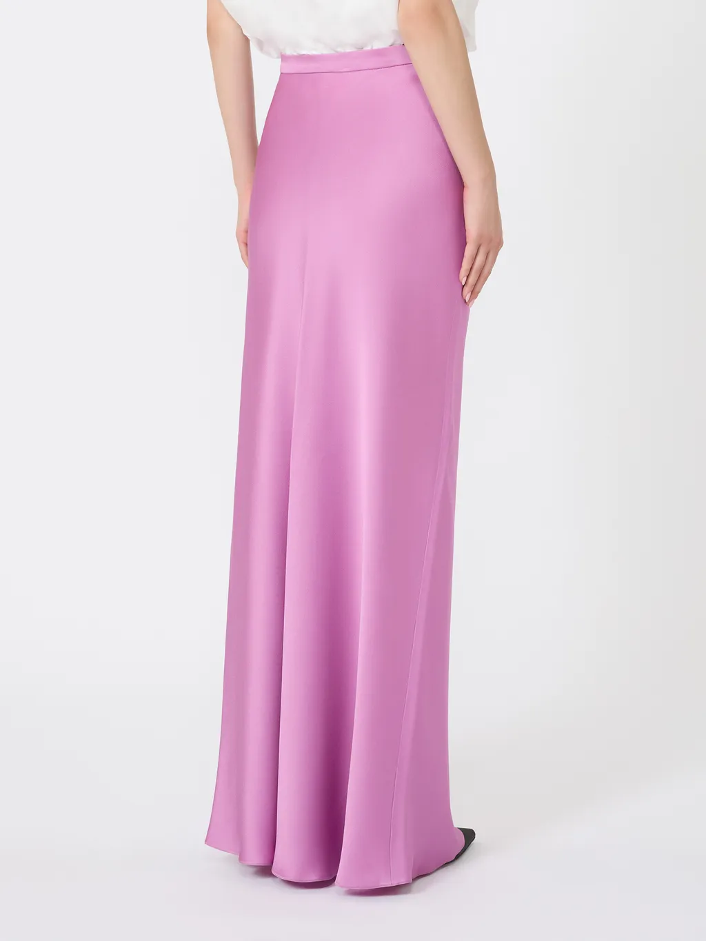 Flowing Envers Satin Skirt