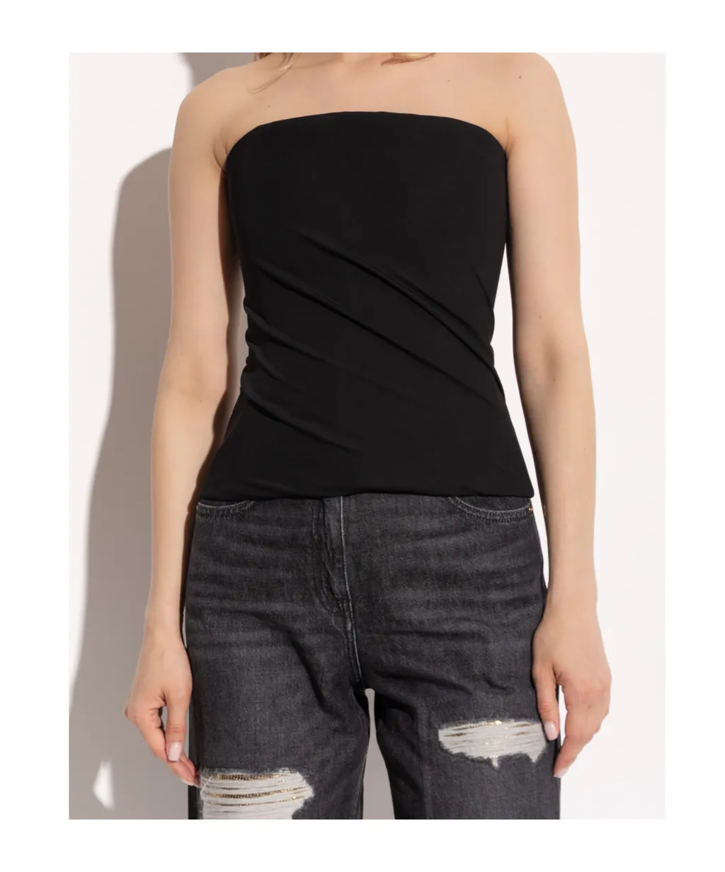 Versace Bare Shoulders Top