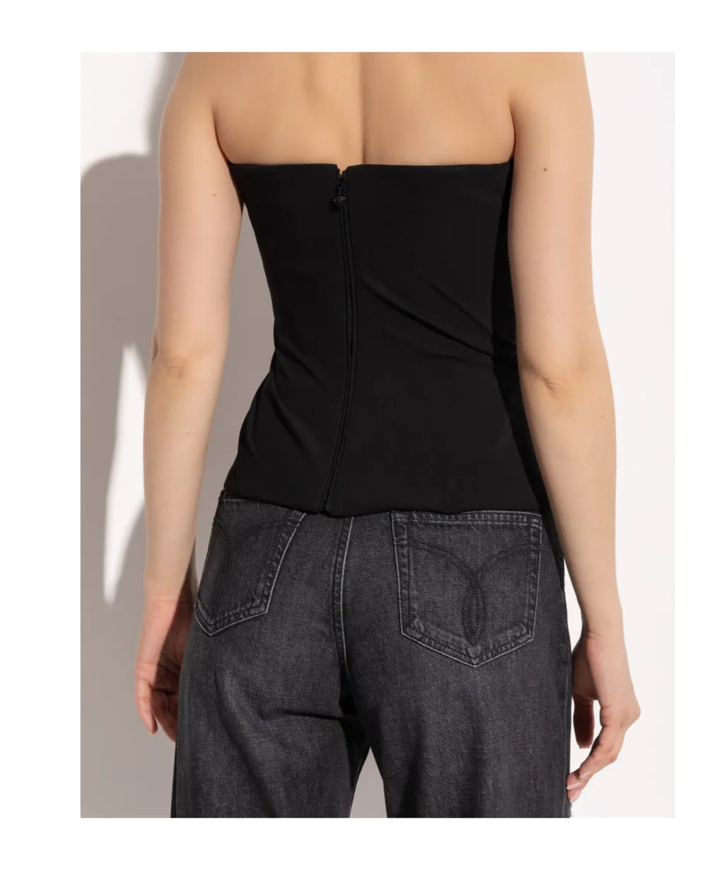 Versace Bare Shoulders Top