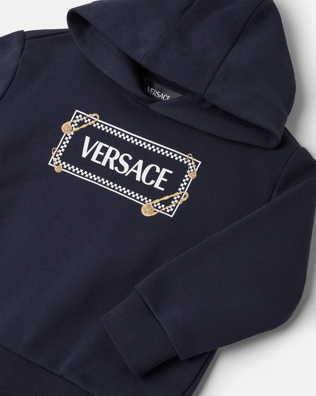 Versace Kids Safety Pin Logo Hoodie