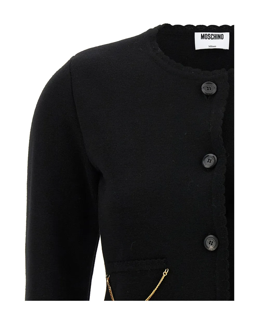 Moschino Chain Knitted Cardigan