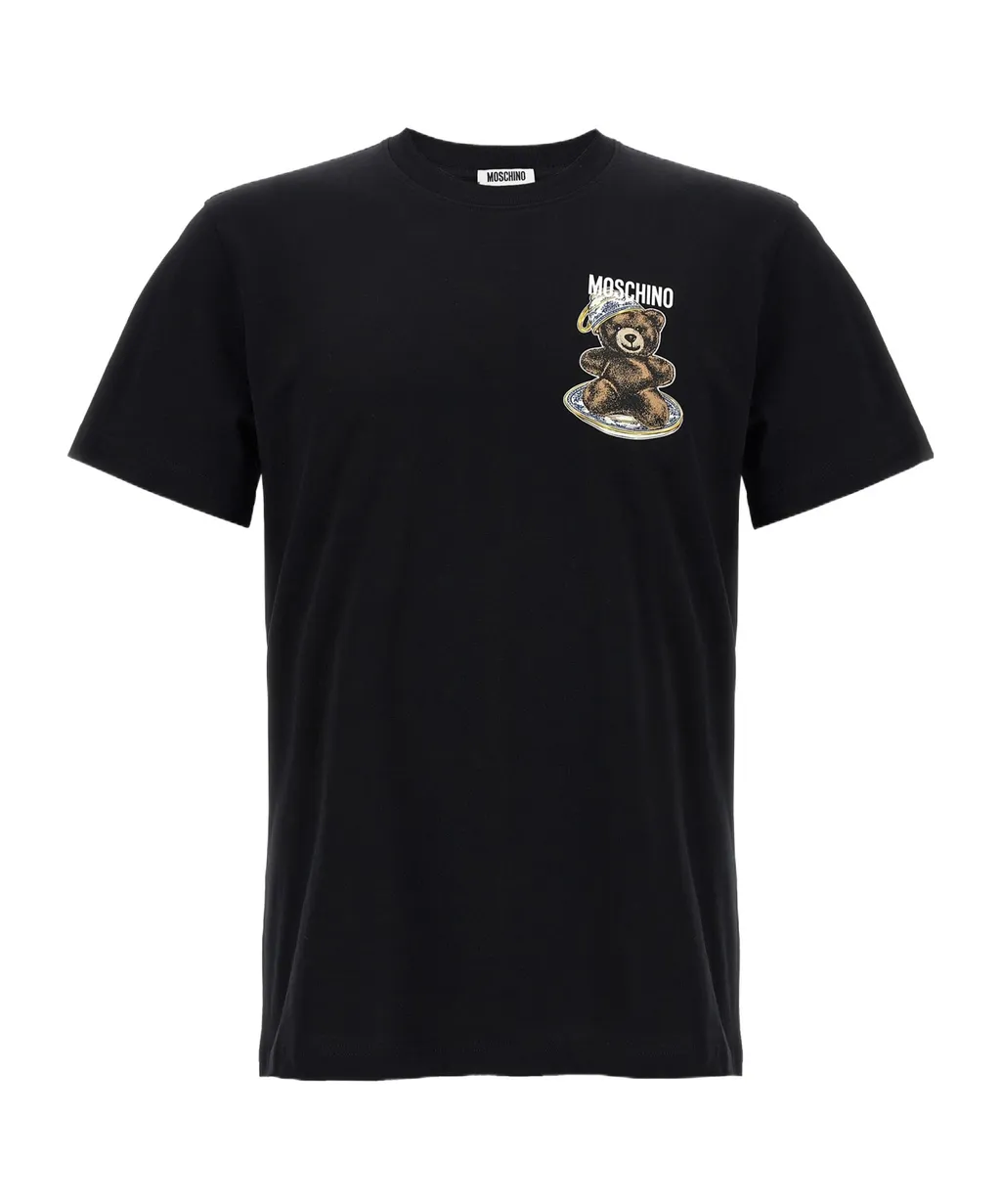 Moschino Logo Printed Crewneck T-Shirt