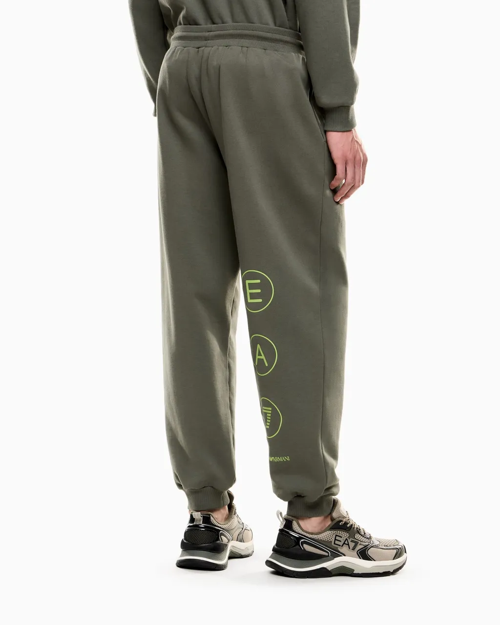 Ea7 Emporio Armani Logo Patch Drawstring Sweatpants