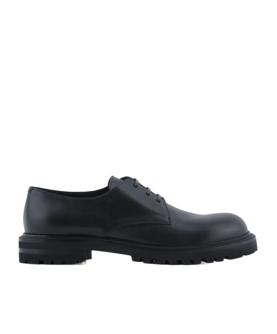 Giorgio Armani Logo Embossed Lace-Up Shoes
