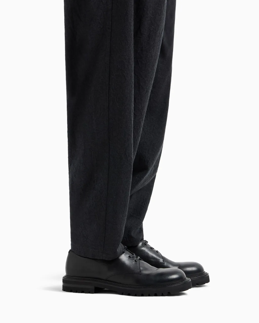 Giorgio Armani Logo Embossed Lace-Up Shoes