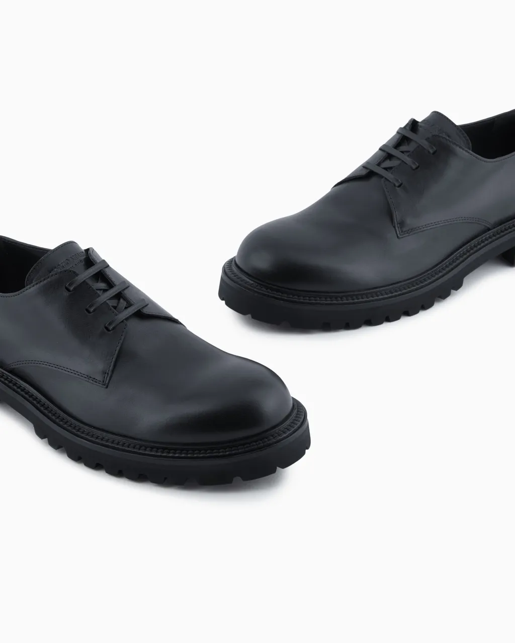 Giorgio Armani Logo Embossed Lace-Up Shoes