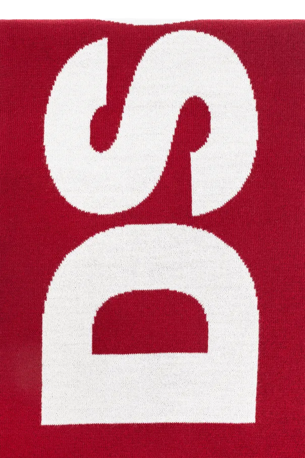 Dsquared2 Logo Intarsia Scarf