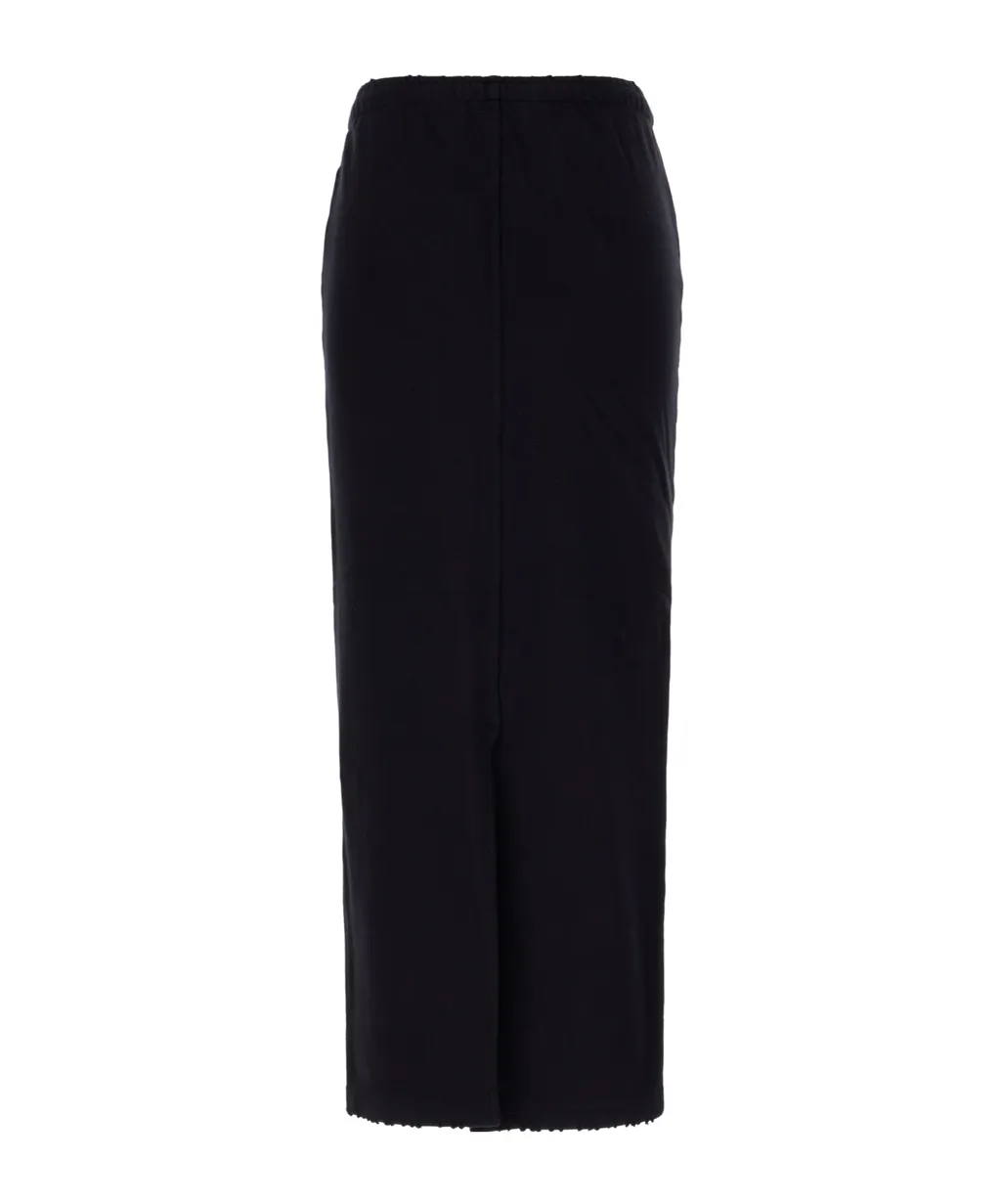 Embroidered-Logo Maxi Skirt