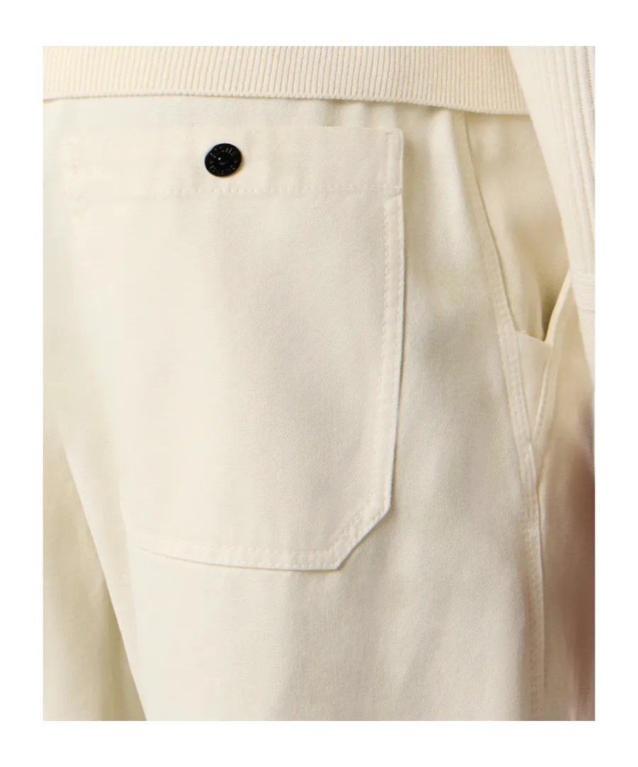 Stone Island Logo Patch Elasticated Hem Trousers