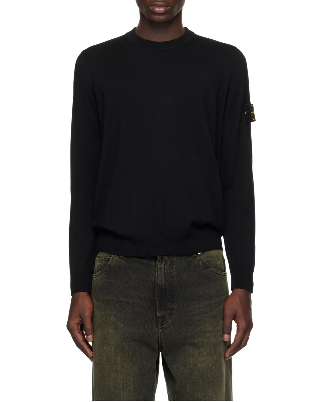 Stone Island Logo Patch Crewneck Sweater