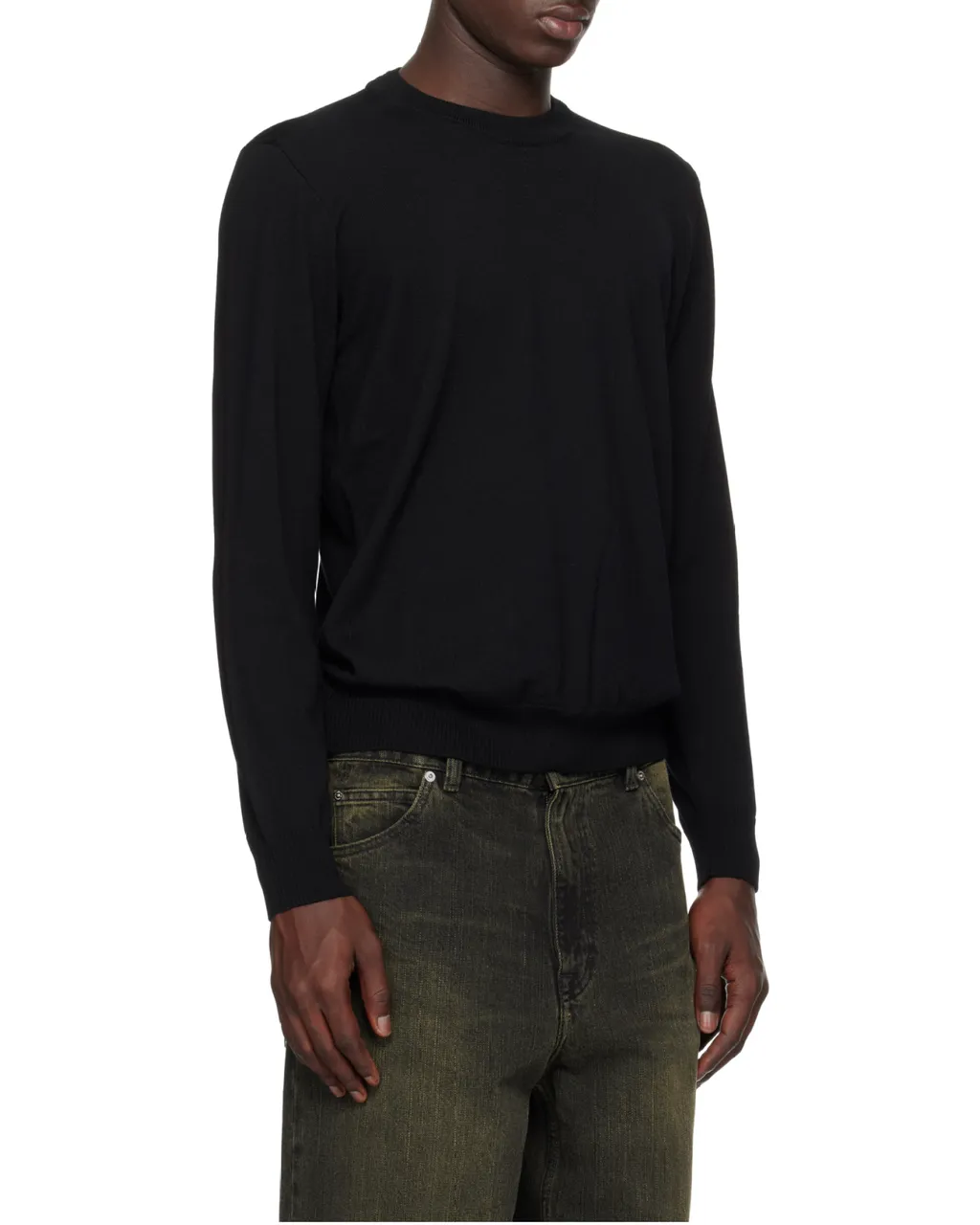 Stone Island Logo Patch Crewneck Sweater