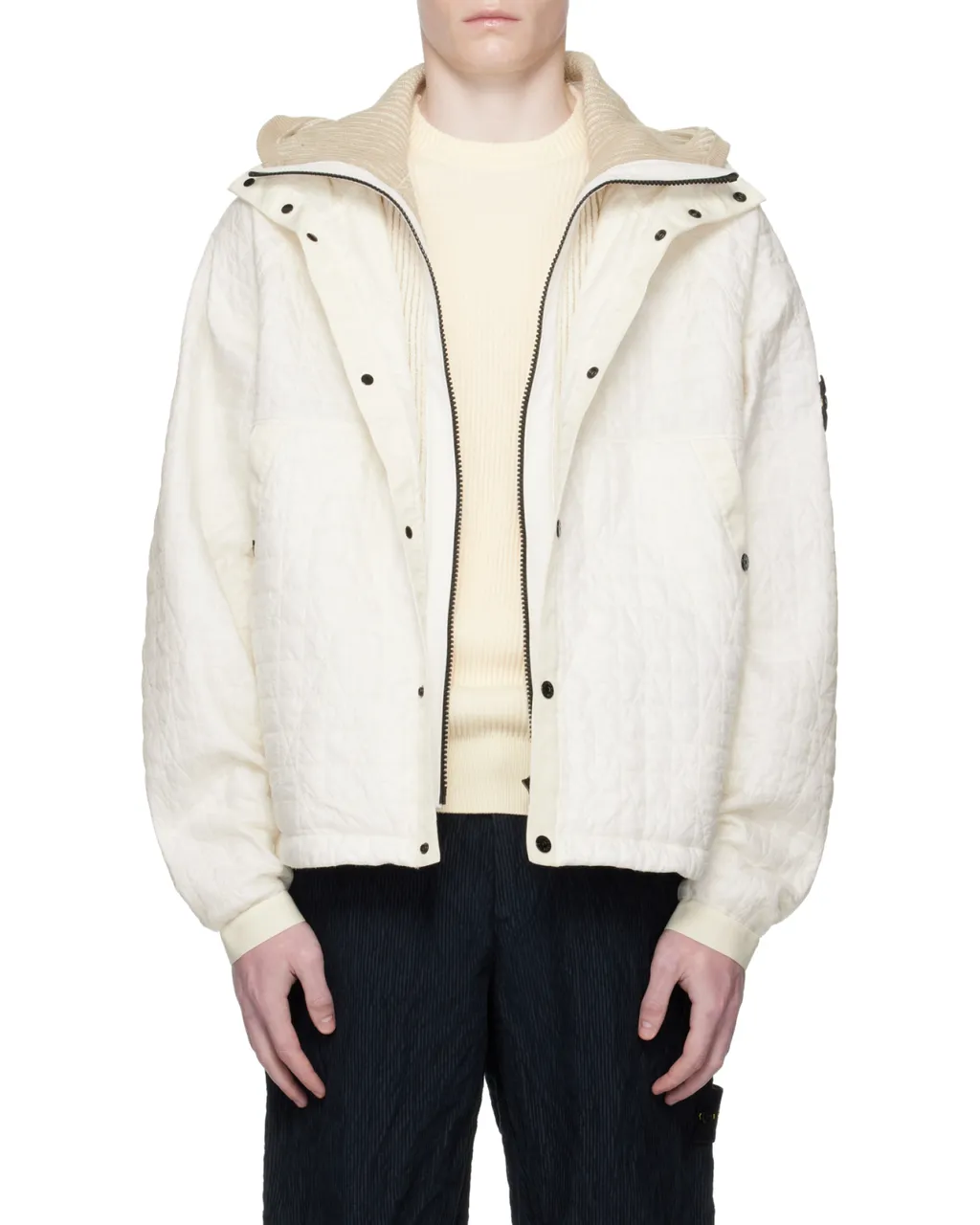 Padded Hooded Jacket With Anti-Drop And Wind Resistance
