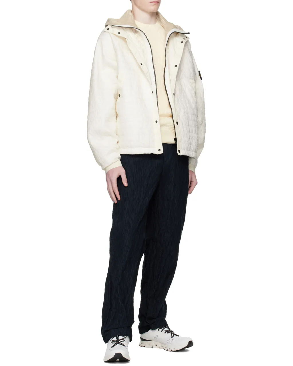 Padded Hooded Jacket With Anti-Drop And Wind Resistance