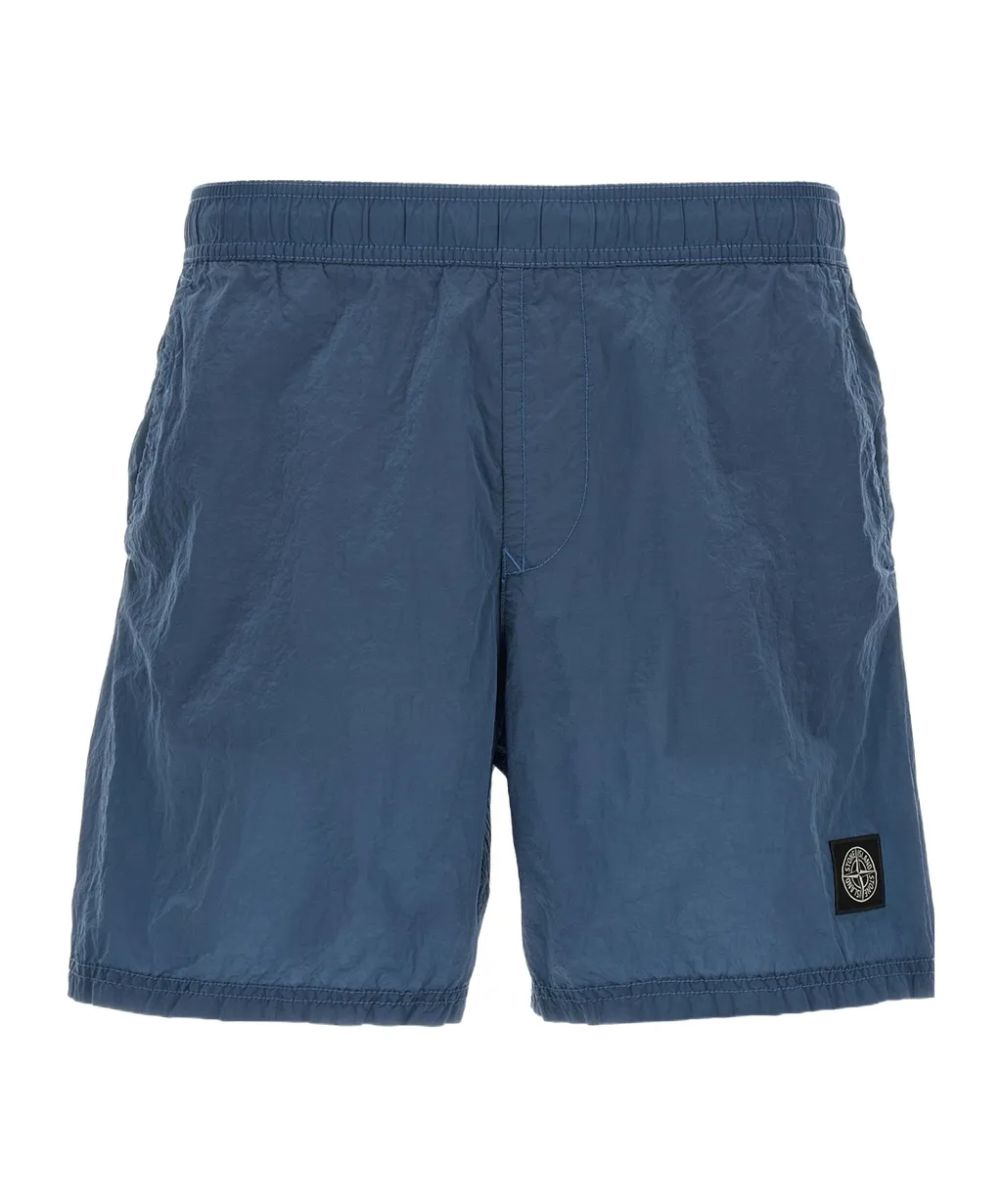 Stone Island Logo Patch Swim Shorts