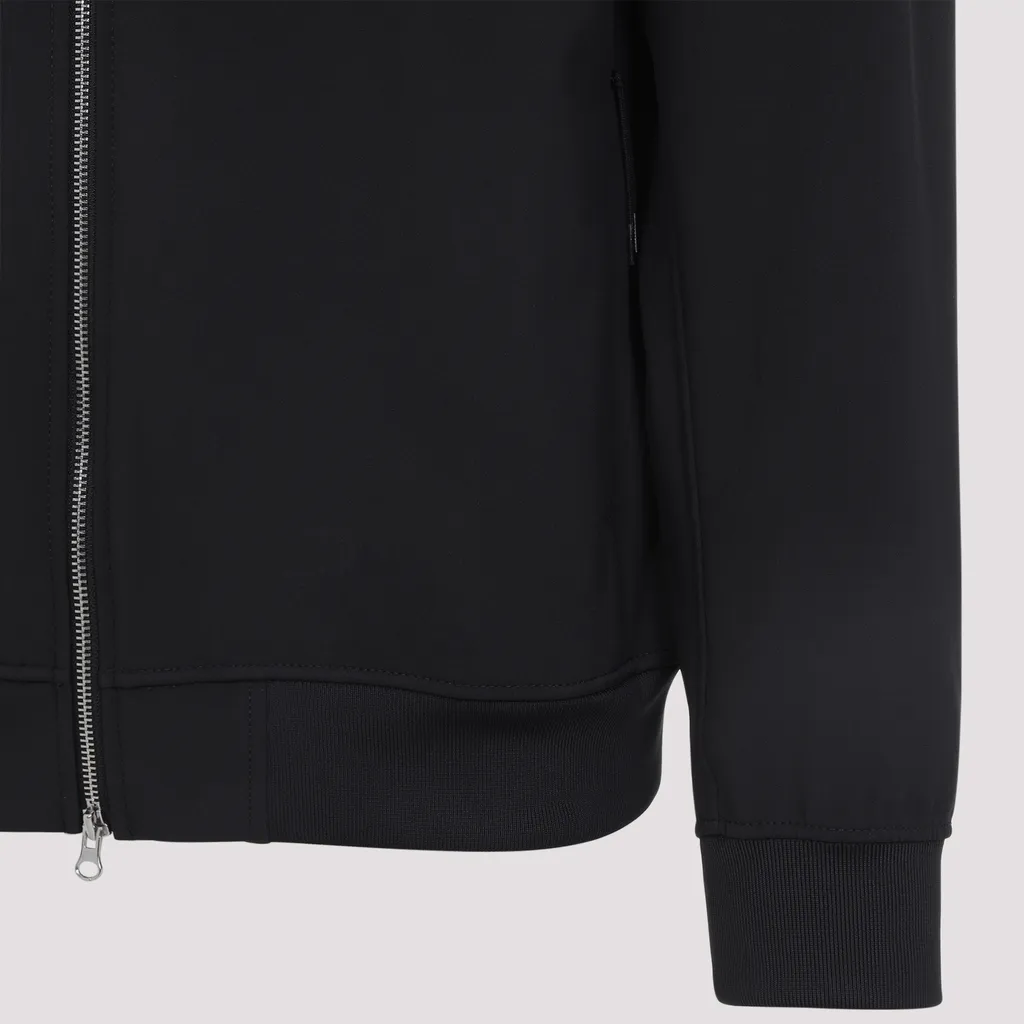 Stone Island Logo Patch Zip-Up Hooded Jacket