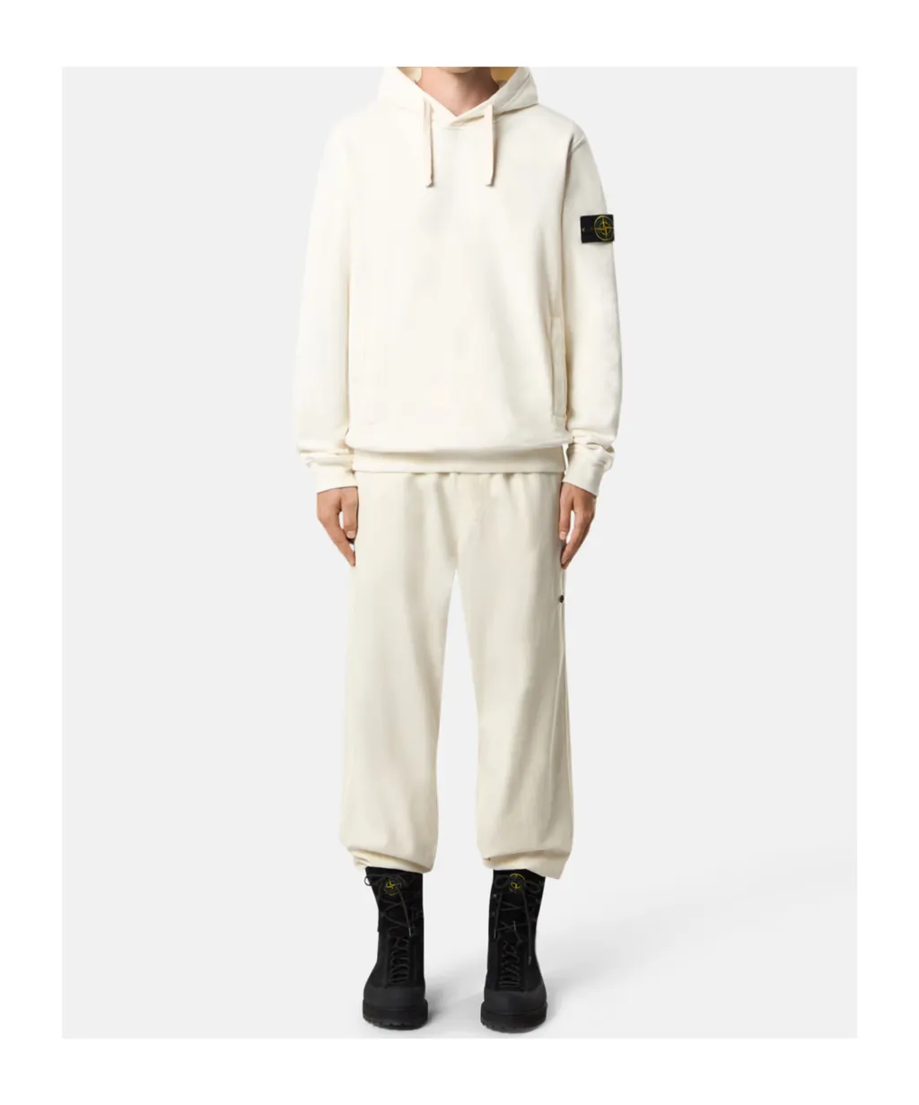 Stone Island Logo Patch Drawstring Hoodie