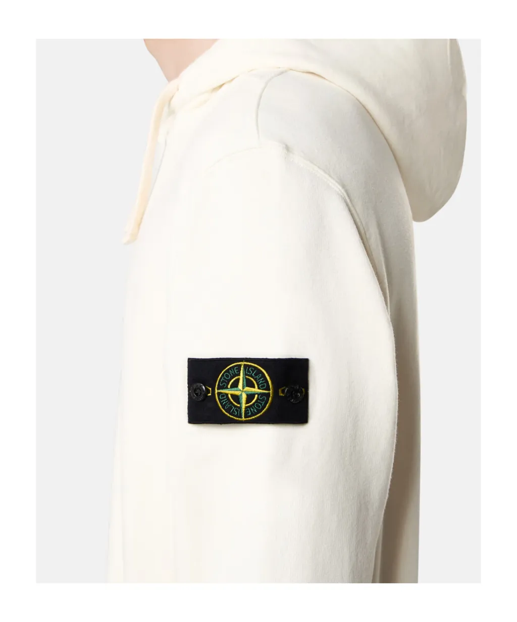 Stone Island Logo Patch Drawstring Hoodie