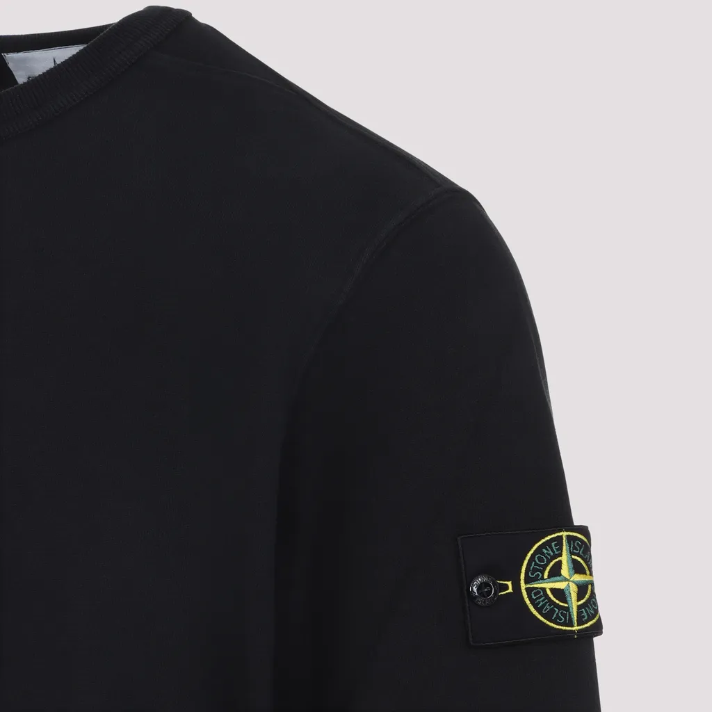 Stone Island Logo Patch Crewneck Sweatshirt