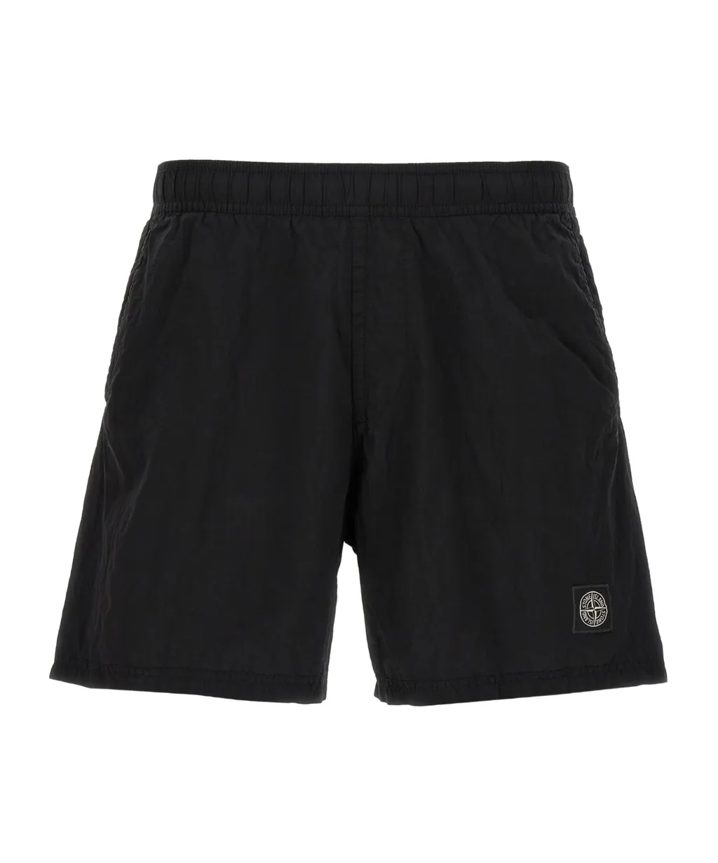 Stone Island Logo Patch Swim Shorts