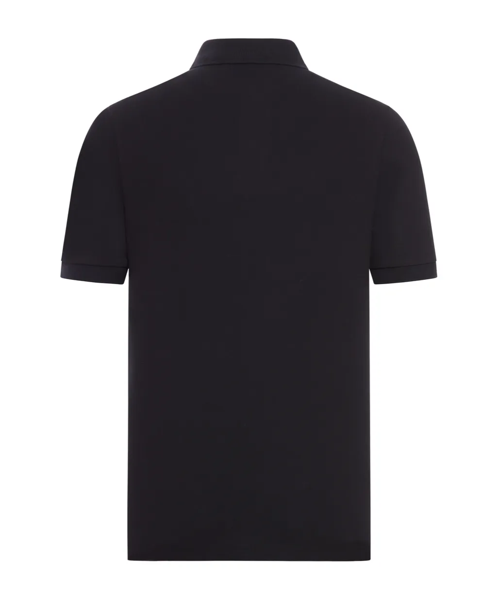 Stone Island Logo Patch Short-Sleeved Polo Shirt