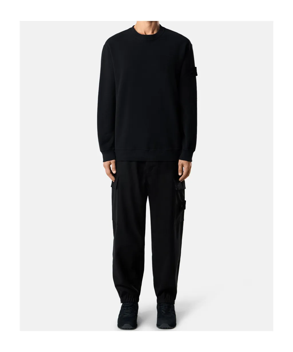 Stone Island Logo Patch Crewneck Sweatshirt
