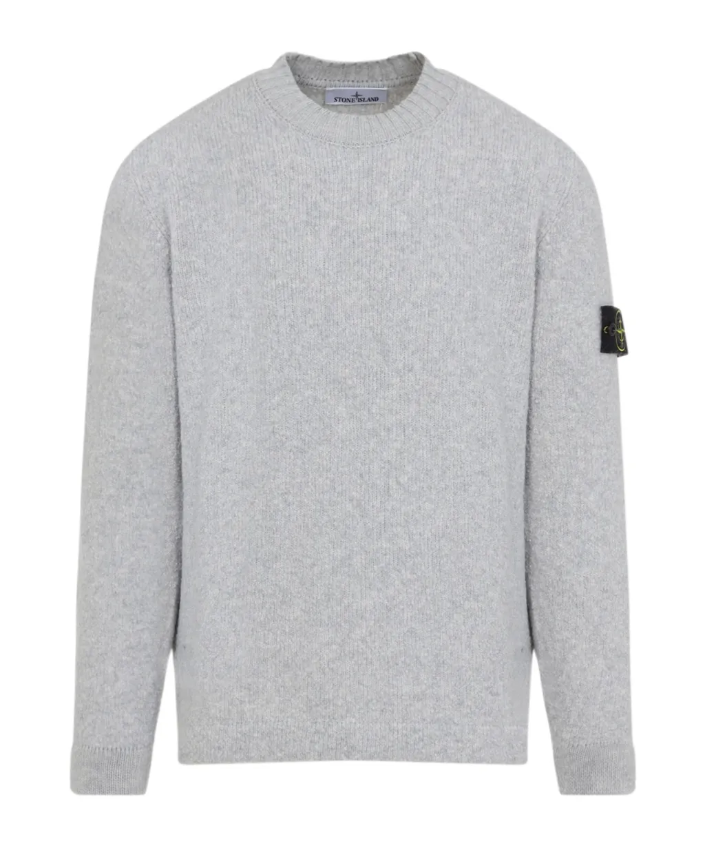 Stone Island Logo Patch Knitted Jumper