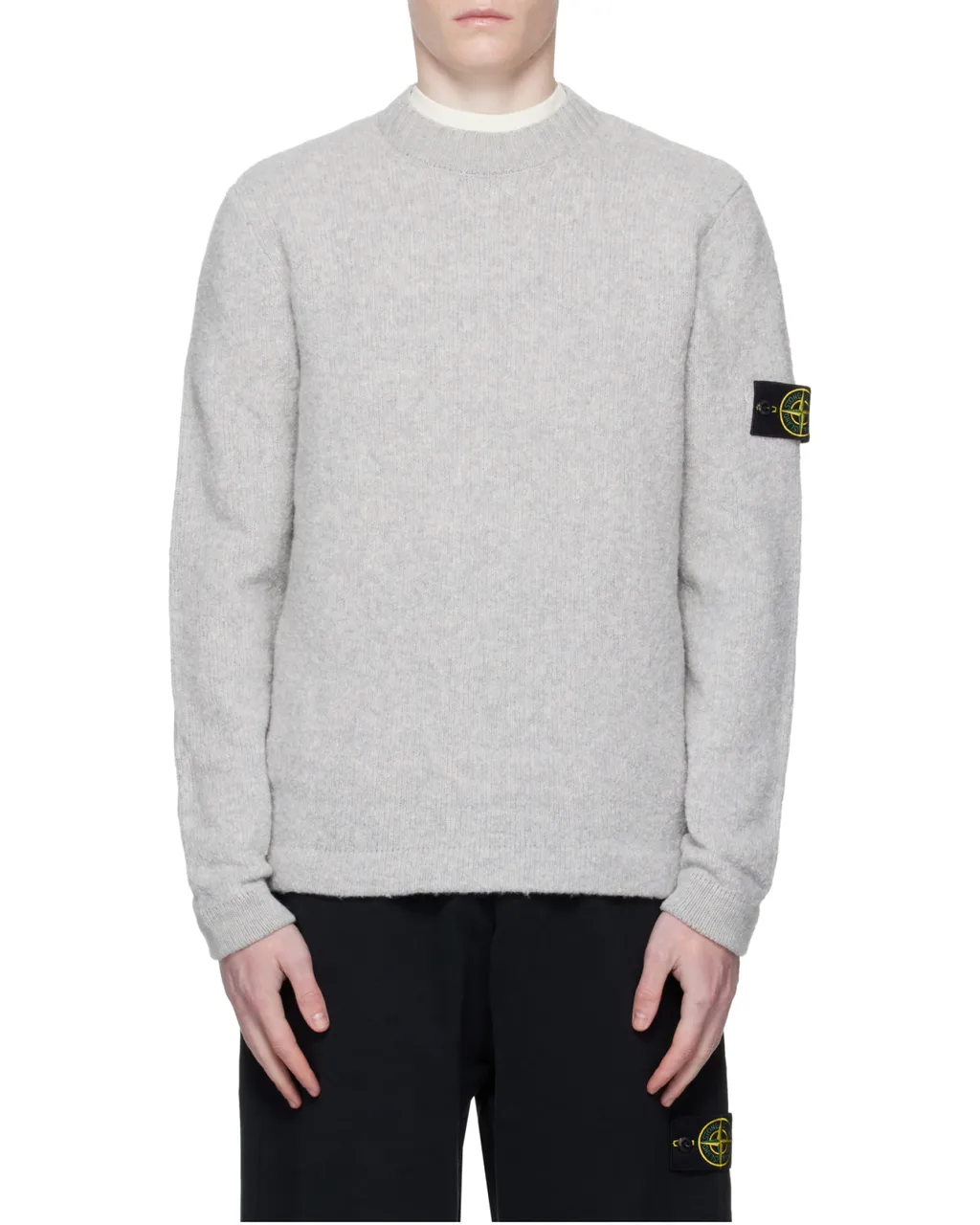Stone Island Logo Patch Knitted Jumper