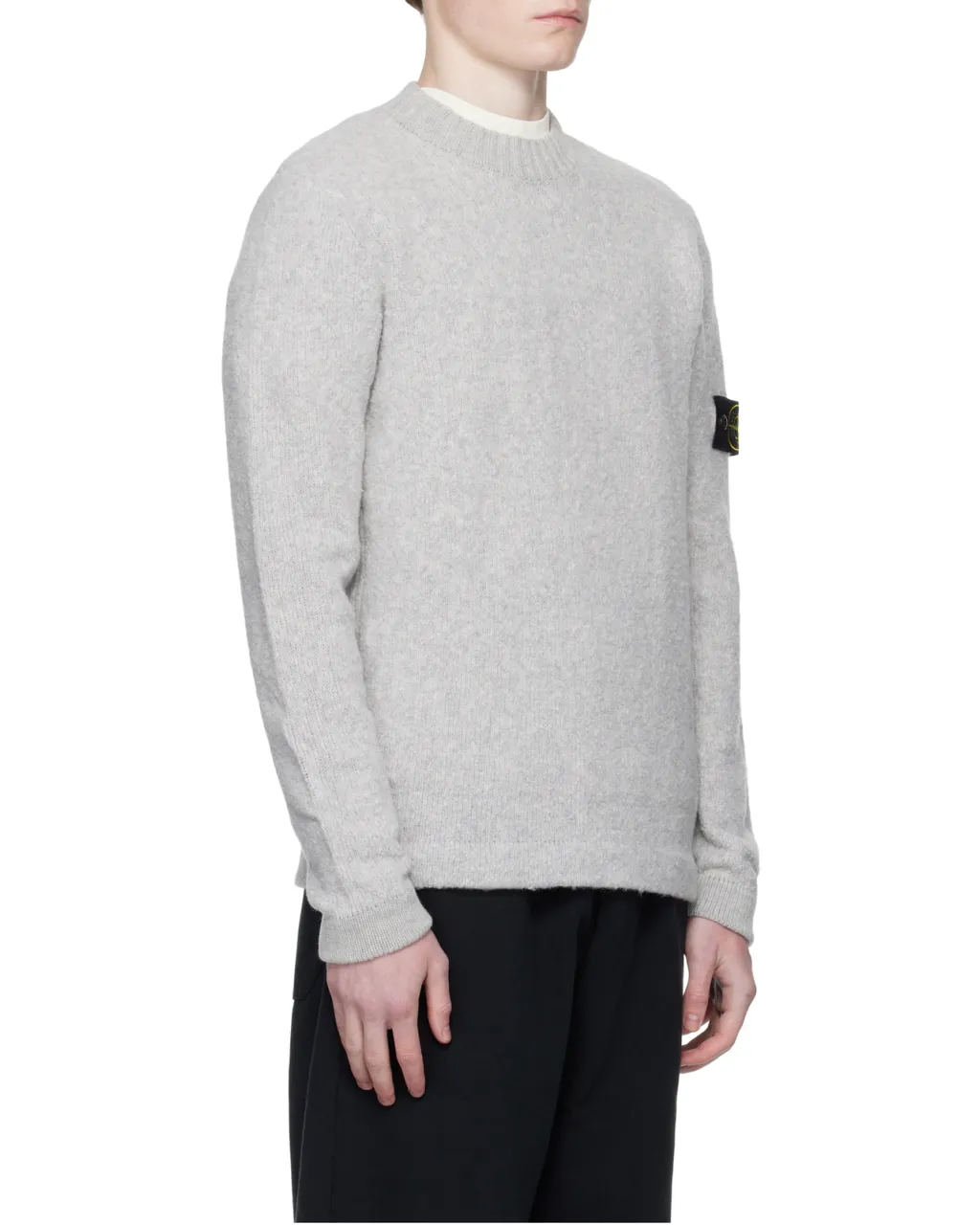Stone Island Logo Patch Knitted Jumper