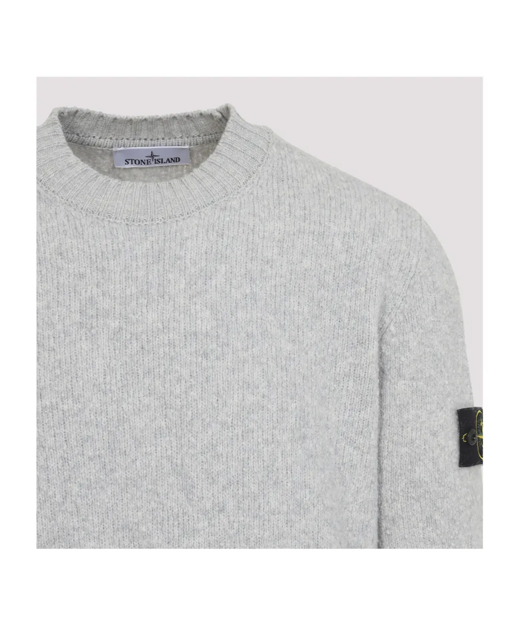 Stone Island Logo Patch Knitted Jumper