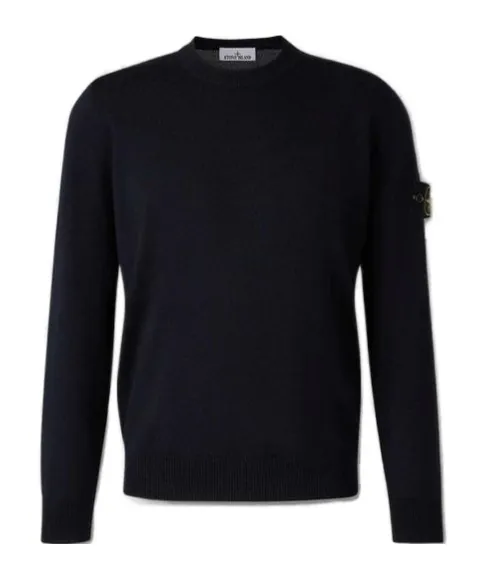 Stone Island Logo Patch Crewneck Jumper