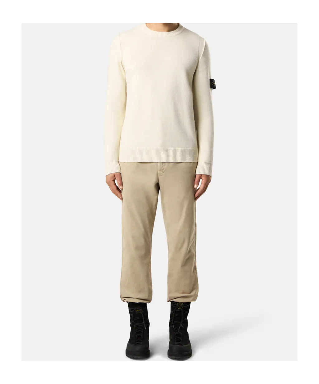 Stone Island Logo Patch Crewneck Jumper