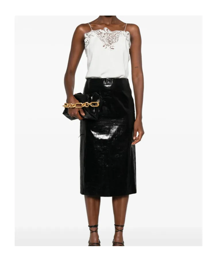 Ferragamo Lace Detailed Sleeveless Top