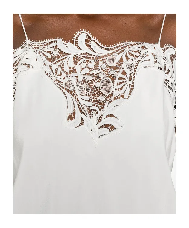 Ferragamo Lace Detailed Sleeveless Top