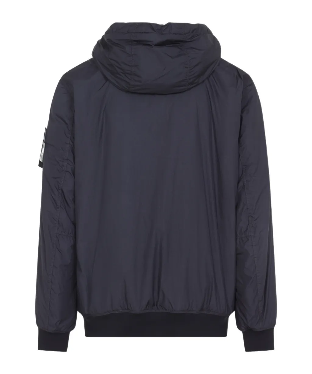Stone Island Logo Patch Zip-Up Hooded Jacket