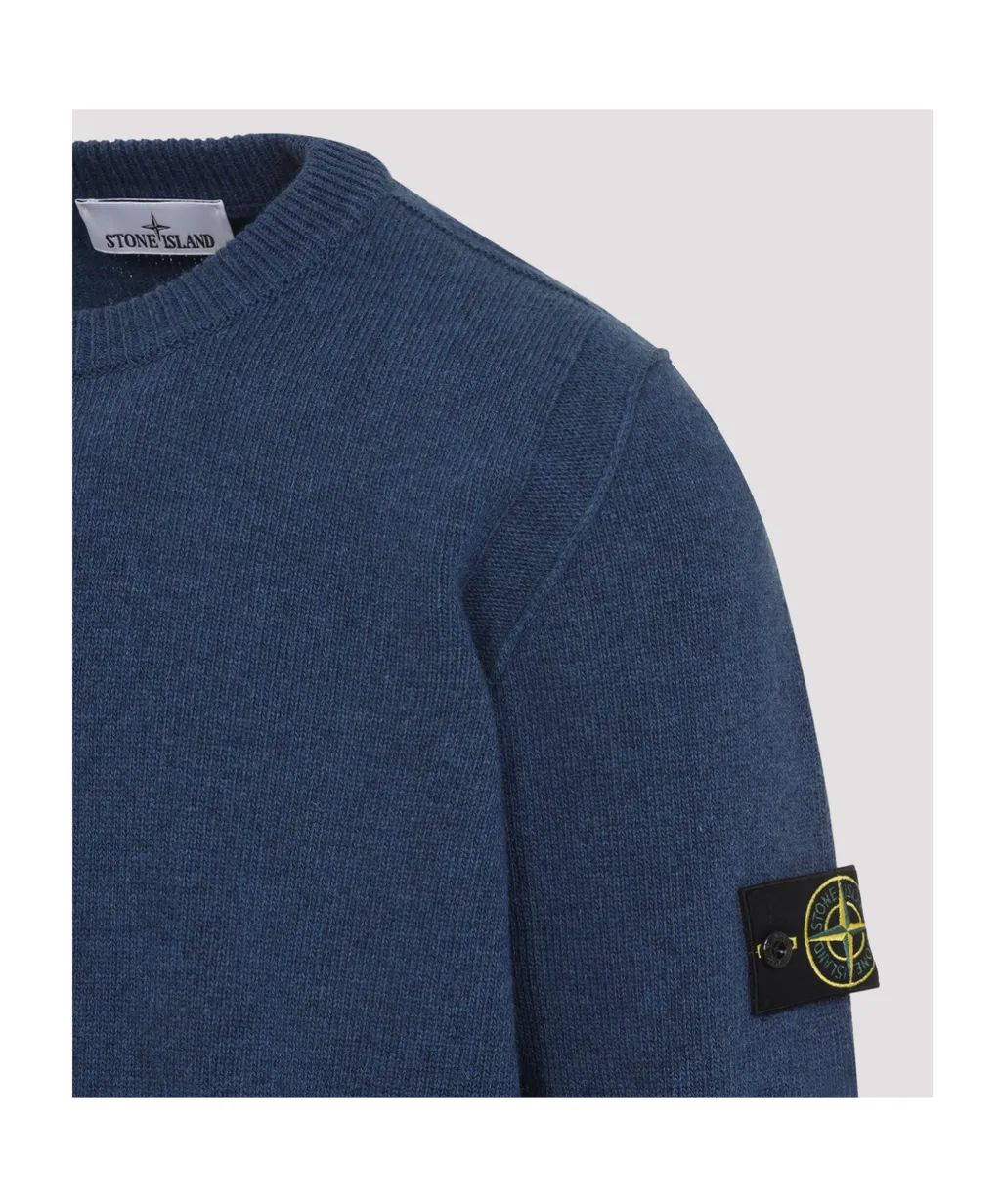 Stone Island Logo Patch Crewneck Sweater