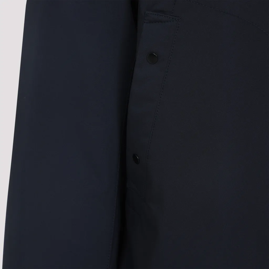 Stone Island Logo Patch Zip-Up Hooded Jacket