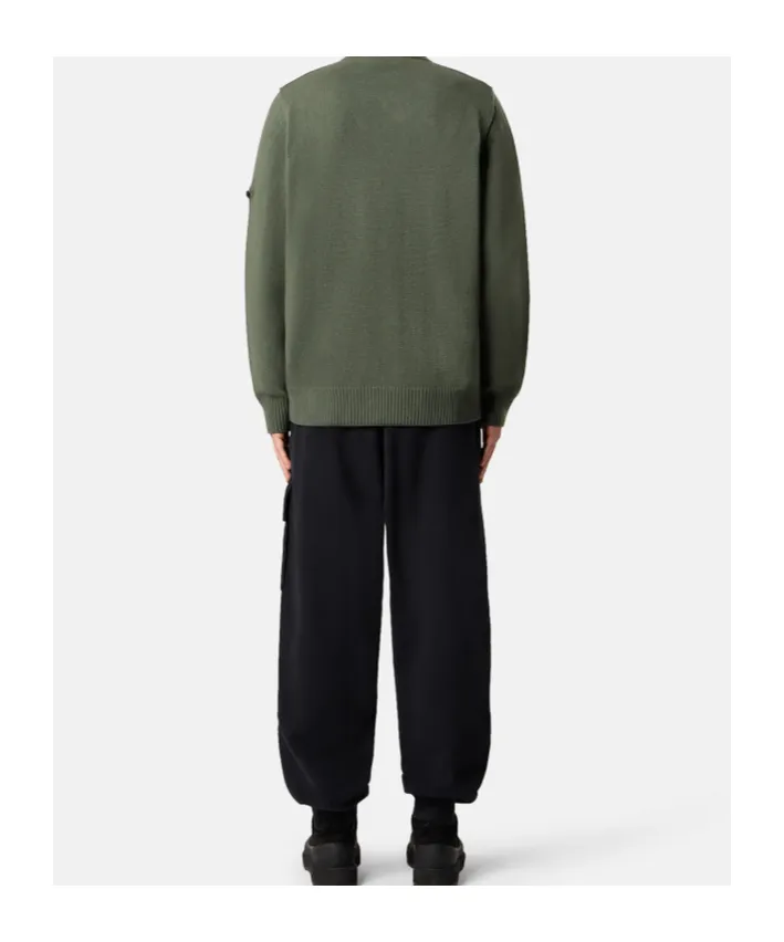 Stone Island Logo Patch Tapered Leg Pants