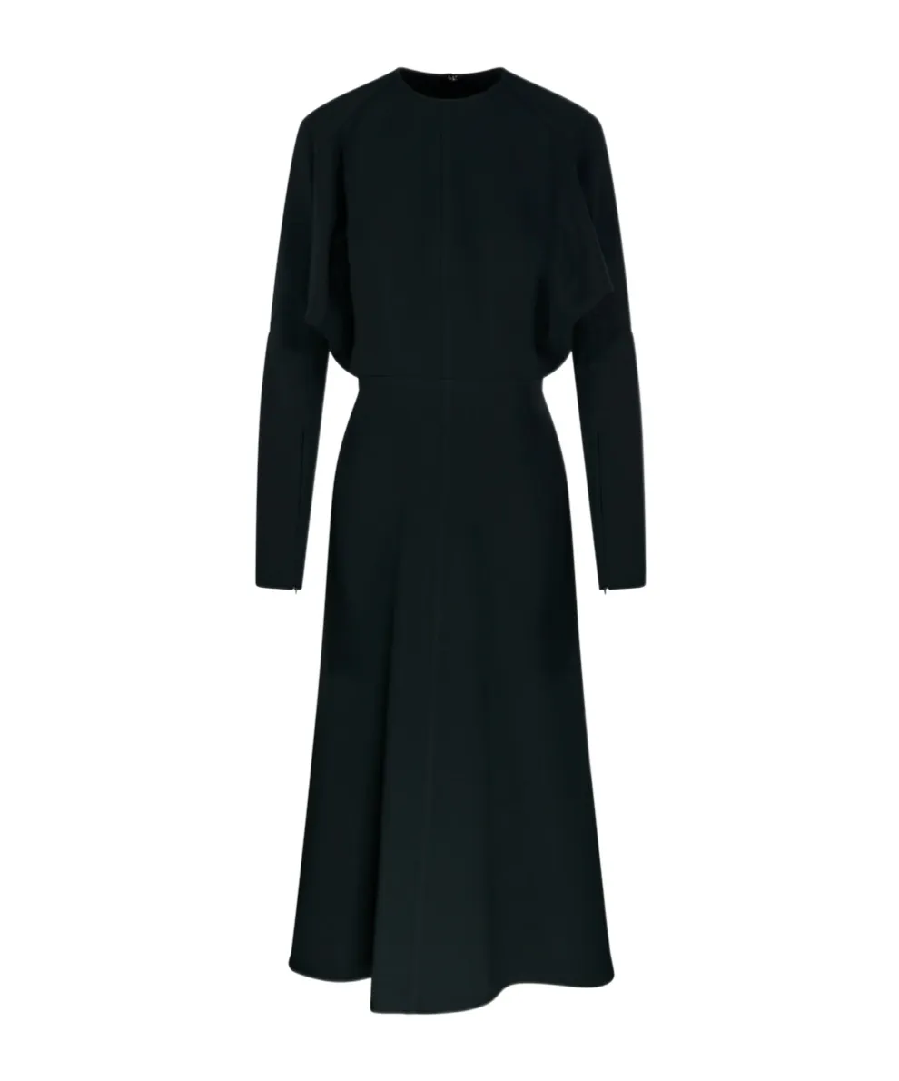 Long Sleeve Dolman Midi Dress
