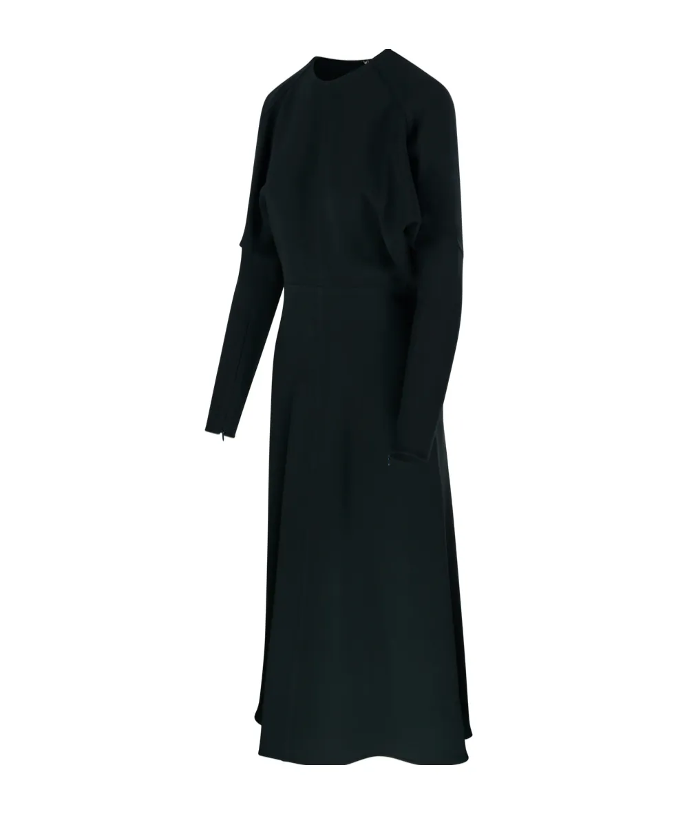 Long Sleeve Dolman Midi Dress