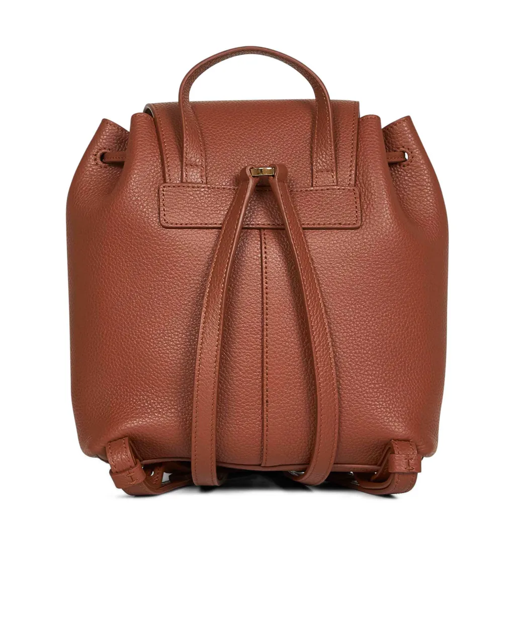 Drawstring Flap Backpack