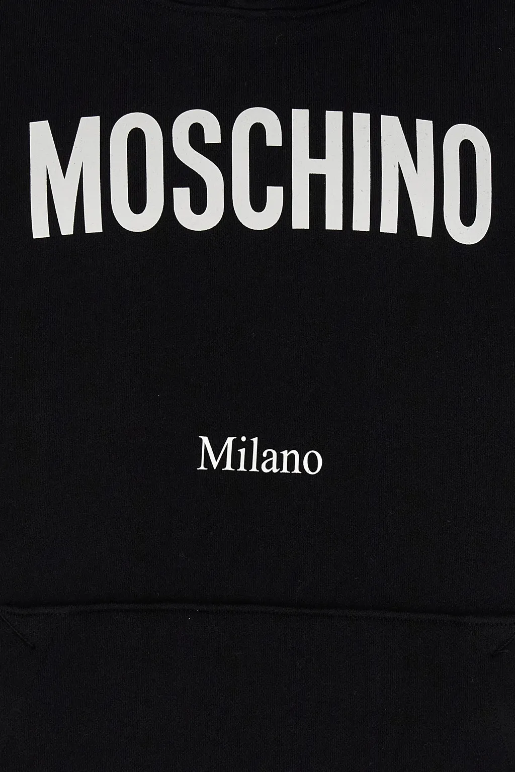 Moschino Logo Print Drawstring Hoodie